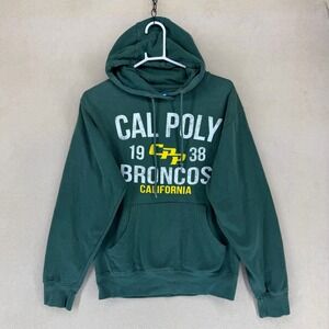 Cal‎ Poly Broncos California Green Hoodie Pullover Sweatshirt Mens Size XS